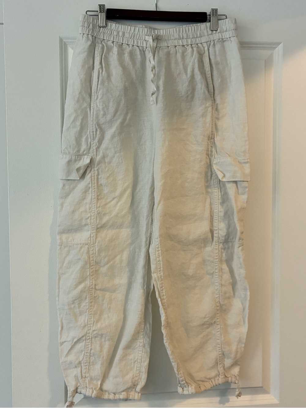 EVERLANE - THE CARGO CURVE PANT IN LINEN - Picture 3 of 4